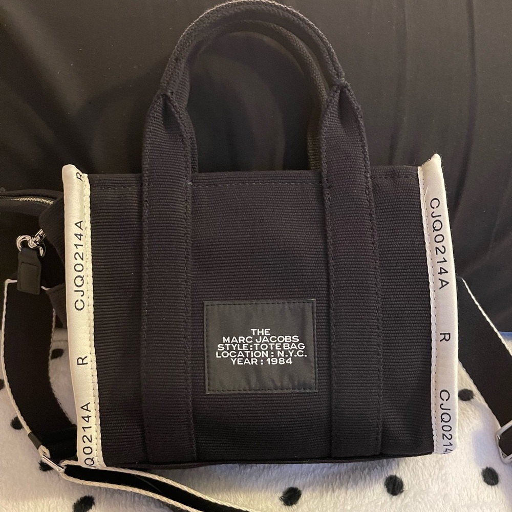 Marc Jacobs The Jacquard small Tote Bag Black - Picture 2 of 14